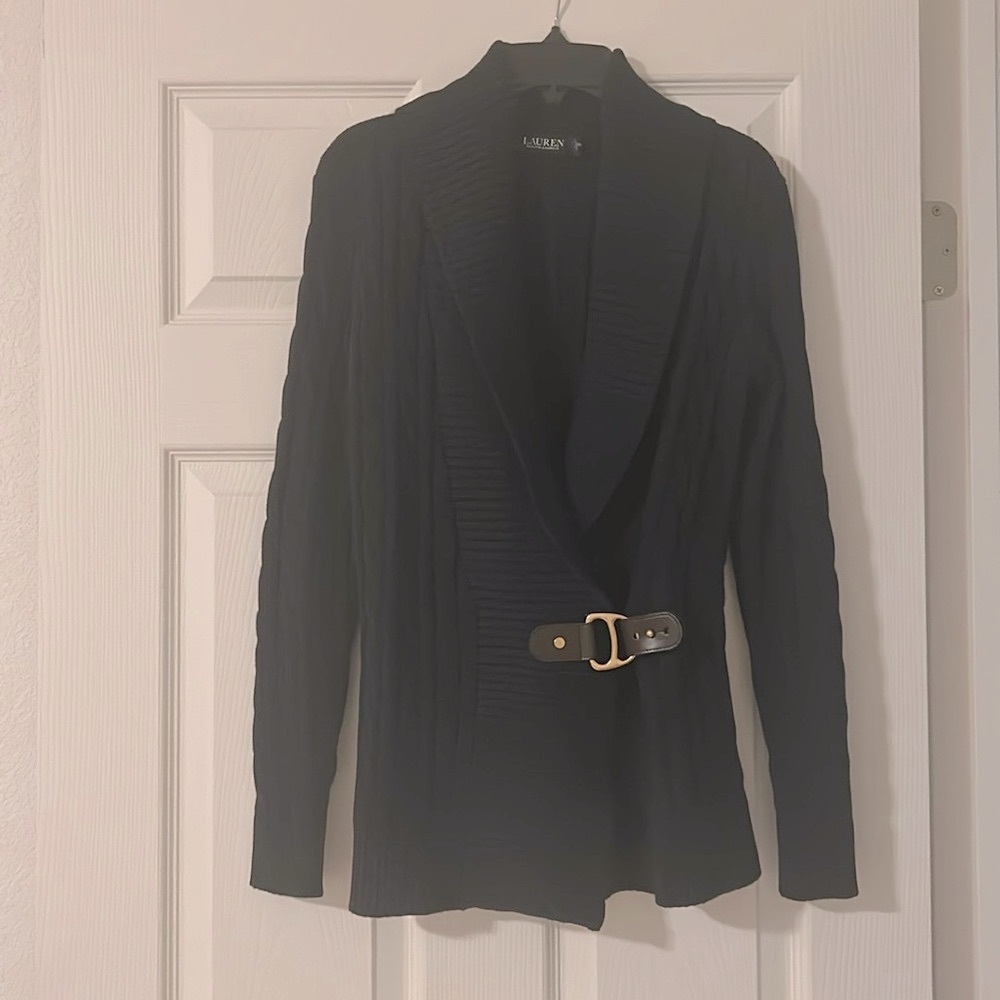 No tag Brand new Ralph Lauren belted knit sweater